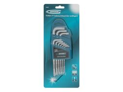 Набор ключей имбусовых TORX-TT, 9 шт: T10-T50, удлиненные, S2, сатинированные Gross 16407