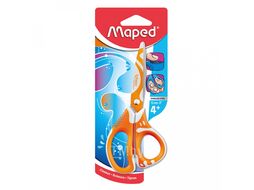 Ножницы канцелярские Maped Zenoa Fit / 599110 (21см, белый/голубой)