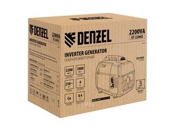 Генератор инверторный GT-2200iS, 2,2 кВт, 230 В, бак 4 л, закрытый корпус, ручной старт Denzel 94702