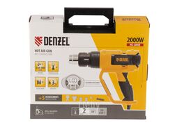 Фен технический HG-2000E, 2000 Вт, 2 режима, LCD дисплей Denzel 28007