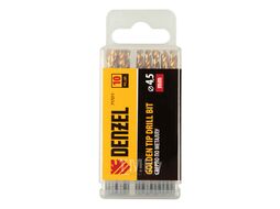 Сверло по металлу, 4,5 мм, HSS-Tin, Golden Tip, 10 шт. Denzel 717211