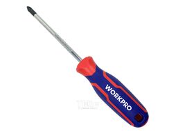 Отвертка Phillips PH2х100мм PRO, WORKPRO WP221029