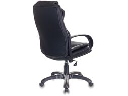 Кресло руководителя Бюрократ CH-839 черный Leather Black эко.кожа крестов. пластик