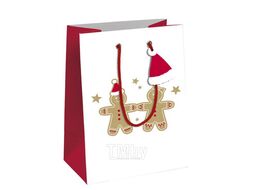 Пакет бумажный подарочный 21,5*10,2*25,3 см "Gingerbread" Clairefontaine X-30900-3C