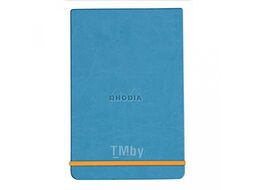 Блокнот А5 148*210 мм, 96 л., лин. "Rhodiarama Webnotepad", кожзам., тв. обл., на резинке, малиновый Clairefontaine 194397C