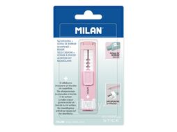 Ластик "STICK +" с точилкой, розовый, блистер Milan BYM10141IBGP