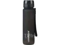 Бутылка для воды UZSpace Classic Black / 3038 (1л, черный)