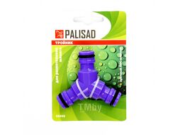Тройник для разветвления или соединения, штуцерный, пластмассовый PALISAD 66468