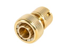 Соединитель латунный быстросъемный для шланга 3/4", аквастоп PALISAD 66265
