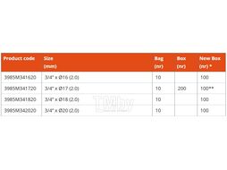 Адаптер к гребенке для многослойных труб Ape 3/4"20 (3985M342020)