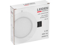 Светильник светодиодный встраиваемый круг 6 Вт 4000К, IP44 RS-R LEIDEN ELECTRIC (ф 117 мм) 807001