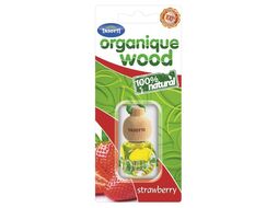 Ароматизатор Wood Organicue Клубника, жидкостный, подвесной с деревянной крышкой, 7 мл. Tasotti TS5881