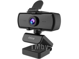 Web камера FIFINE K420, Black, матрица 3.5 Мп, 2K, 2560x1440 с подставкой-штативом, физический выключатель камеры (крышка).