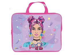 Папка А4 с ручками, на молнии, 350х265х45мм, ткань Оникс ПМД 2-20 Модный LOOk