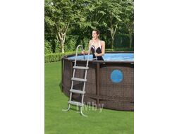 Каркасный бассейн Bestway Power Steel Swim Vista 56725 (488x122, с фильтр-насосом и лестницей)