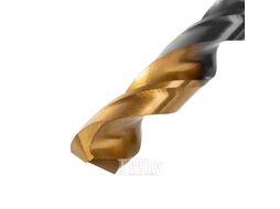 Сверло по металлу, 10 мм, HSS-Tin, Golden Tip, 8 шт. Denzel 717222
