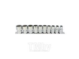 Набор торцевых головок 3/8" 12 гр. 8-22 мм 10пр. на линейке Licota TBS-22003