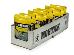 Саморез с прессшайбой 4.2x41, острый, цинк, дой-пак S, (30шт) МОНТАЖ MD001109