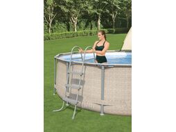 Каркасный бассейн Bestway Steel Pro Max 5614V (396x107, с фильтр-насосом, лестницей и навесом)
