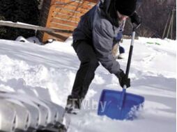 Лопата для уборки снега Prosperplast Ergometal / ILEFE-B333 (синий)