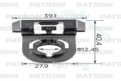 Клипса пластмассовая ToyotaCamry Используется для крепления подкрылков PATRON P37-2379
