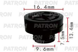 Клипса пластмассовая Infiniti,Nissan применяемость: пробка радиатора PATRON P37-1945