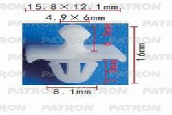 Клипса пластмассовая MERCEDES применяемость: молдинг PATRON P37-0923