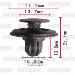 Клипса пластмассовая (комплект 10шт) Infiniti, Nissan применяемость: бампер PATRON P37-0022S