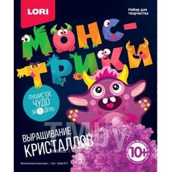 Набор для детского творчества - Выращивание кристаллов. Монстрики "Фиолетовый монстрик" LORI Крф-017