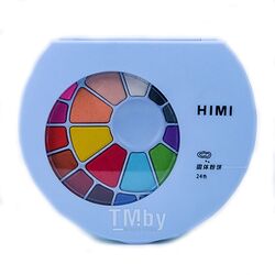 Краски акварельные, набор, 24 цв., голубой футляр HIMI YC.GY.GF.002