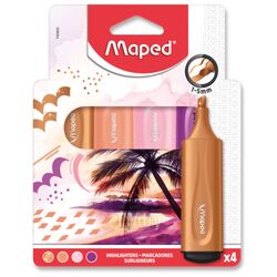 Набор маркеров текстовых "Fluo Peps" 4 шт., ассорти, розовый Maped 740902-3