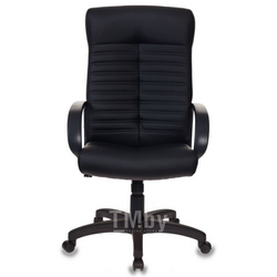 Кресло для руководителя KB-10LITE экокожа, черный, крестов. пластик Бюрократ 1079069