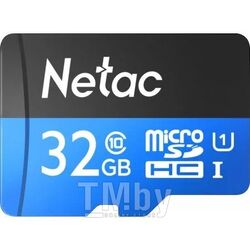 Карта памяти MicroSDHC 32GB U1/C10 P500 Standard технологическая упаковка Netac NT02P500STN-032G-N