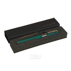 Ручка "MONACO" шариковая в подар. футляре, 0,5мм, синяя, зеленый корпус,черный футляр Bruno Visconti 20-0125-03/09