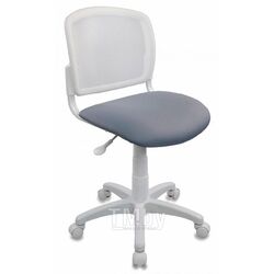 Кресло детское Бюрократ CH-W296NX ткань, белый/серый, крестов. пластик, корпус белый