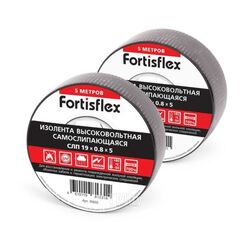 Изолента самослипающаяся СЛП 25х0.8х5 (черн) Fortisflex 91604