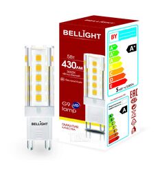 Лампа светодиодная G9 5Вт 3000К LED Bellight