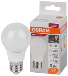 Лампа светодиодная А60 6,5Вт Е27 6500К 4058075578791 LED Value OSRAM