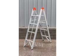 Стремянка складная алюминевая бытовая ( 4 ступени) Forsage F-TL603-4