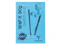 Скетчбук "Graf It" А4, 90 г/м2, 80л, точки, скоба Clairefontaine 96653C