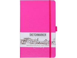 Скетчбук 13*21 см, 140 г/м2, 80 л., фуксия Sketchmarker 23142323SM