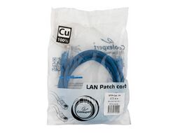 Патч-корд медный UTP кат.5e, 2м, литой, многожильный (синий) Cablexpert PP10-2M/B