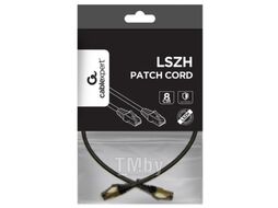Патч-корд Cat8, LSZH, COPPER, Black, Dual Shielded CablExpert Gembird PP8-LSZHCU-BK-0.25M