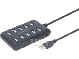 Хаб USB USB2.0 10 port, on/off LED Gembird UHB-U2P10P-01