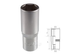 Головка торцевая глубокая шестигранная 1/2", 19 мм TOLSEN TT16569