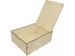 Коробка подарочная КВ2 22,5*19,5*10 см, дерев., св-коричневый Logoton КВ2