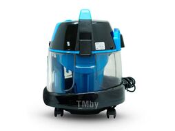 Пылесос с аквафильтром 2100W, аквафильтр, контейнер 18л+8л для воды, 3 насадки, черно / синий Ginzzu VS521