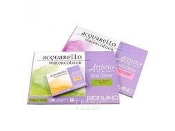 Блок-склейка бумаги для акварели "Artistico Extra White" 100% хлопок, хол. пресс, 23*30,5 см, 300 г/м2, 20 л. Fabriano 19312330