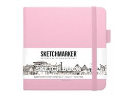 Скетчбук 12*12 см, 140 г/м2, 80 л., аквамарин Sketchmarker 2314502SM