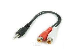 Кабель аудио 3.5mm to 2xRCA(розетка) 0.2m CablExpert Gembird CCA-406